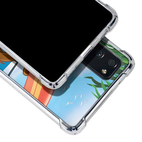 Looney Tunes Tasmanian Devil Surfboard Galaxy S20 FE Clear Case